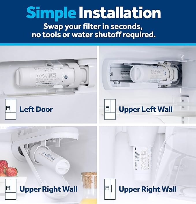 GE XWFE™ Refrigerator Water Filter, Genuine Replacement Filter, Certified to - Image 4