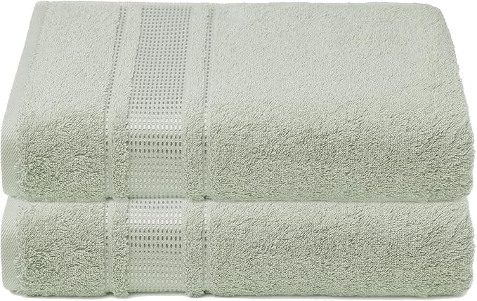 Melissa Linen, 2 Piece Hand Towel Set, 100% Turkish Cotton Face Hand Towels for Bathroom, 20 in x 35 in, Absorbent, Quick Dry, Durable and Soft, Spa and Hotel Quality, Mint Green