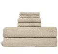 Italic Ultraplush Luxe 6 Piece Towel Set – 2 Bath Sheets, 2 Hand Towels, 2 Washcloths – 800GSM Soft, Highly Absorbent & Quick Drying, Resort Grade 100% Australian Cotton Towels (Sand)