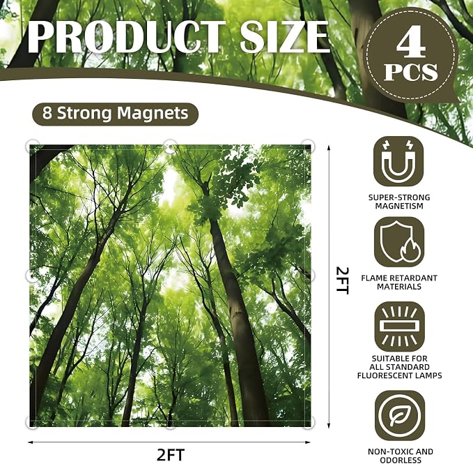 ANGSYLTH 2 x 2 Feet Fluorescent Light Covers - Image 2