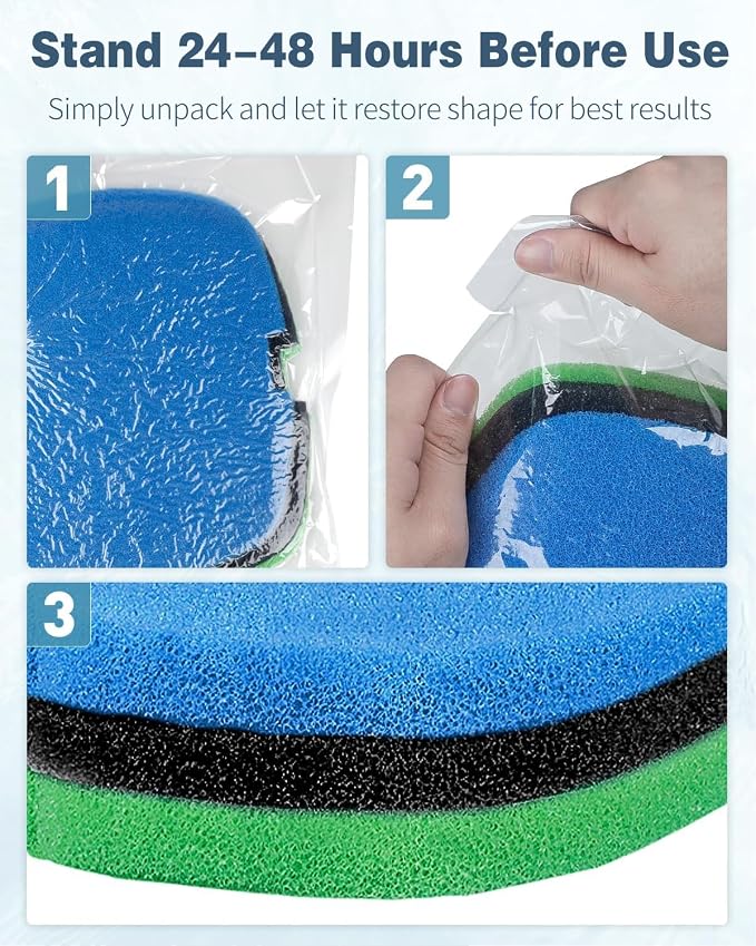 Pawfly 3 Pack Aquarium Filter Media Pad, Filter Media - Image 7