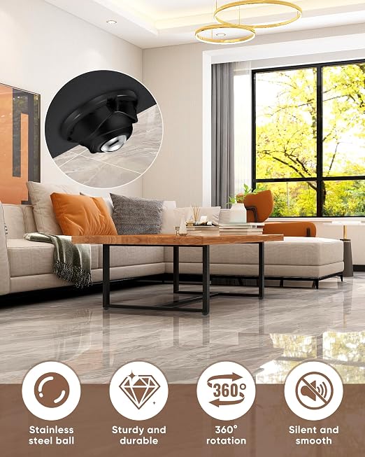 8 Pack Self Adhesive Caster Wheels - Image 4
