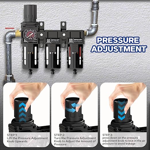 NEWPO 1/2" 3 Stage Air Drying System, Air Dryer - Image 5