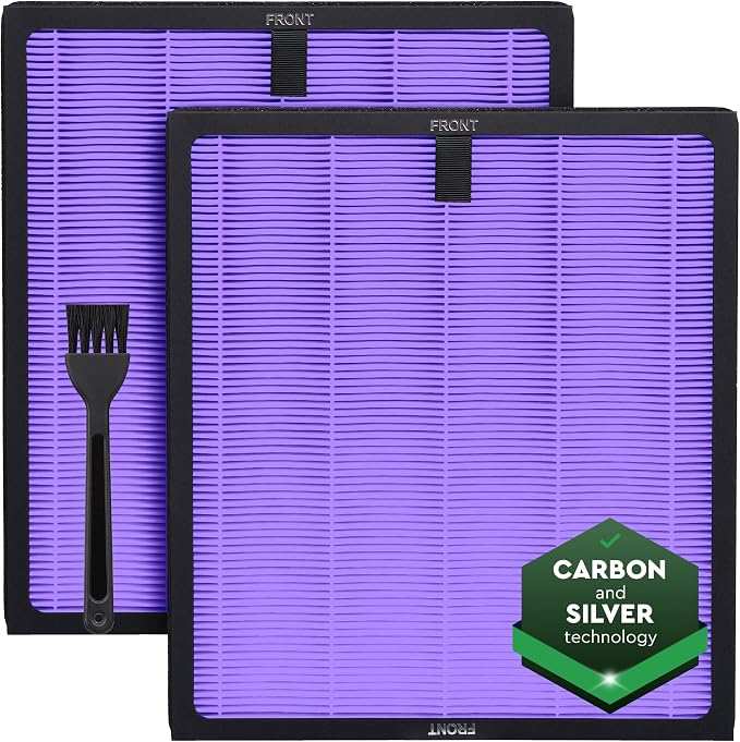 2 Pack Purple HY4866 Air Purifier Replacement Filters – Compatible by Unknown