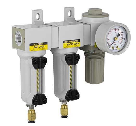 PneumaticPlus SAU2030M-N02DG-MEP Mini Three Stage Air Drying System, 1/4" NPT by PneumaticPlus