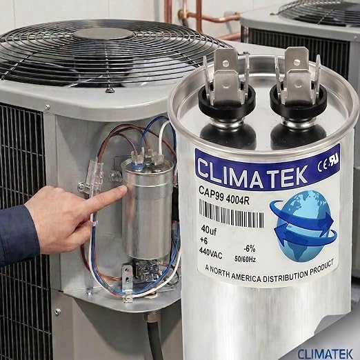 ClimaTek 40 + 6 MFD 370/440 Volt Dual Run Capacitor CAP99-4004R | 40/6 VAC | - Image 4