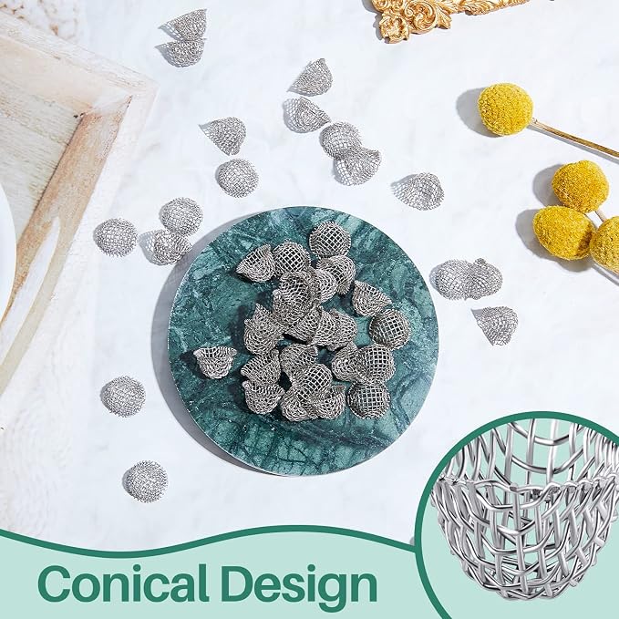 Funrous Stainless Steel Screens 3/4 Inch Conical Design Bowl Screen Filters - Image 6