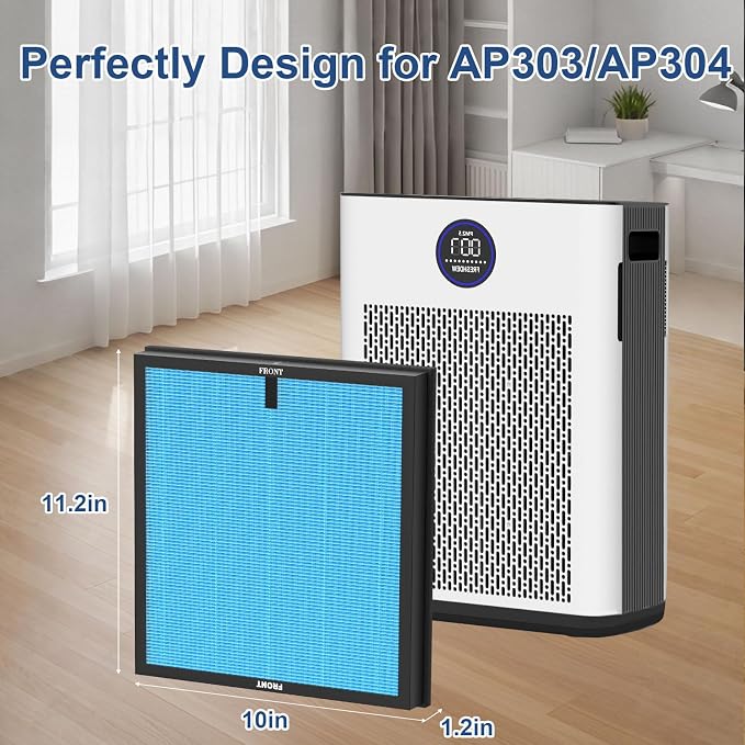 2 Pack AP303 AP304 Air Pur-ifier Filters H14 HEPA - Image 5