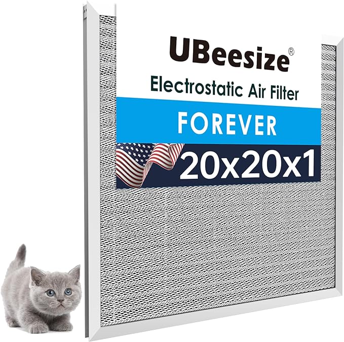 UBeesize 19.75x19.75x0.82 Inch Reusable Air Filter by UBeesize