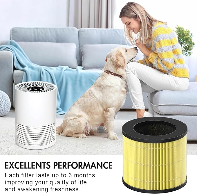 2 Pack 2801 Pet Allergy Replacement Filter Compatible - Image 4