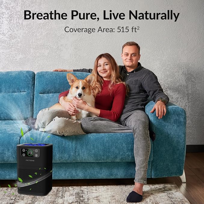Air Purifiers for Bedroom Home, FETIONS Air Cleaner - Image 2