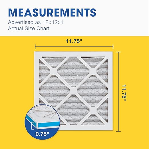 Aerostar 12x12x1 MERV 8 Air Filter, ACTUAL SIZE, Air Conditioning & Furnace - Image 5