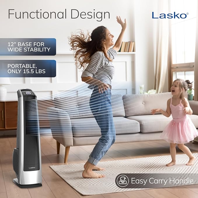 Lasko High Velocity Oscillating Tower Fan - Image 5
