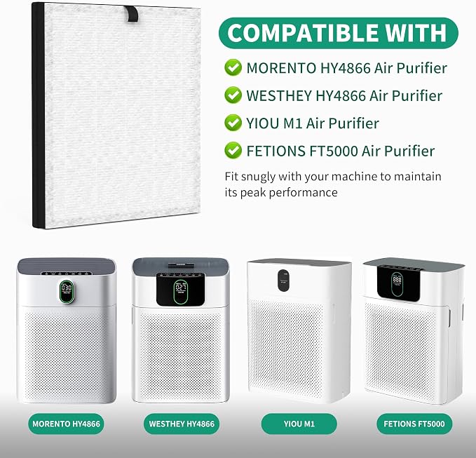 4 Packs Enhanced Version HY4866 Replacment Filters Compatible - Image 2