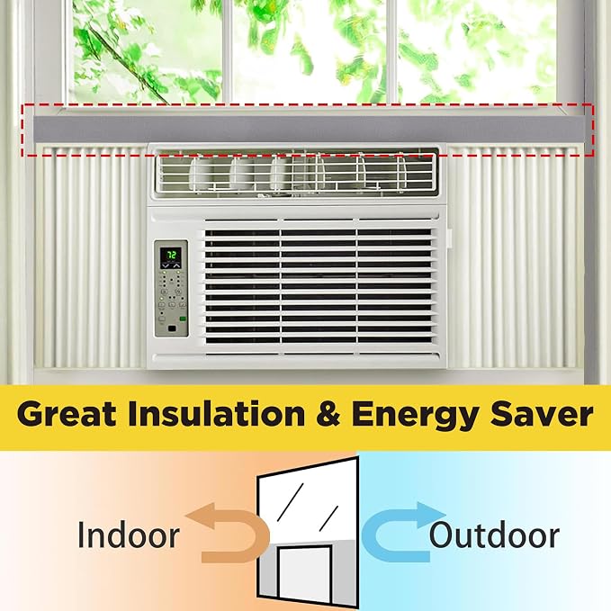 moonoom 2 Pcs Foam Air Conditioner Weatherseal Tape-2''x1''x6.5ft Air - Image 6