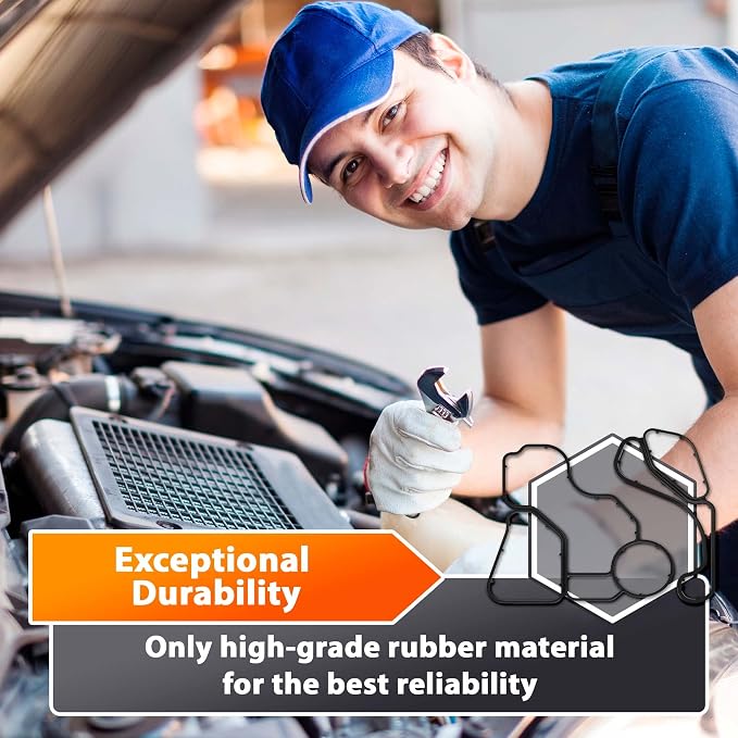 Engine Oil Cooler Gasket Set Replacement - Image 5