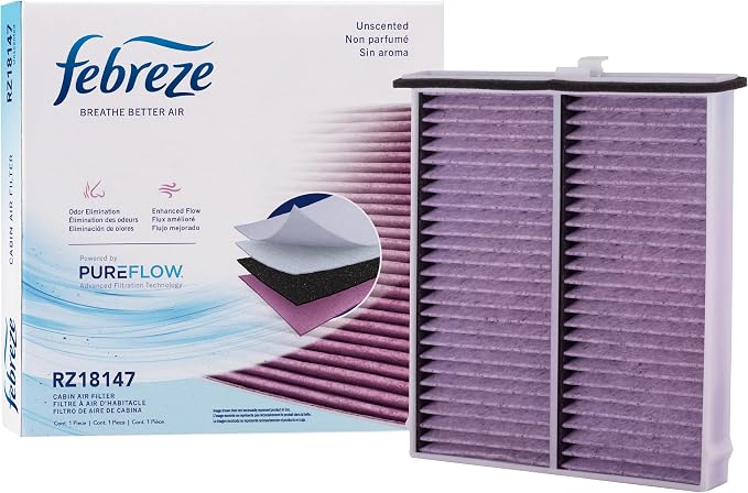 Febreze Odor Control Cabin Air Filter by PUREFLOW RZ18147 Fits 2014-2025 Mazda by Febreze