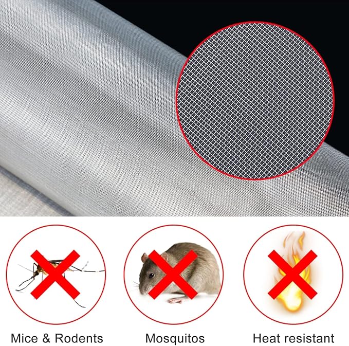 Stainless Steel Woven Wire Mesh 304 Stainless Steel Woven Wire 30 Mesh Fine - Image 6