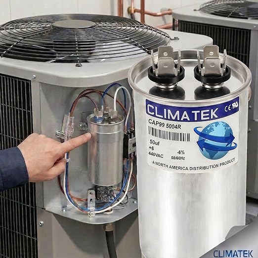 ClimaTek 50 MFD 370/440 Volt VAC Run Round Capacitor CAP99-5004R - Image 4
