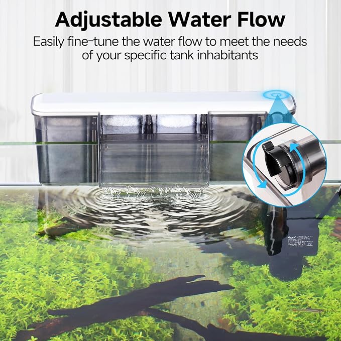 AQQA Quiet Hang on Back Aquarium Filter - Image 2