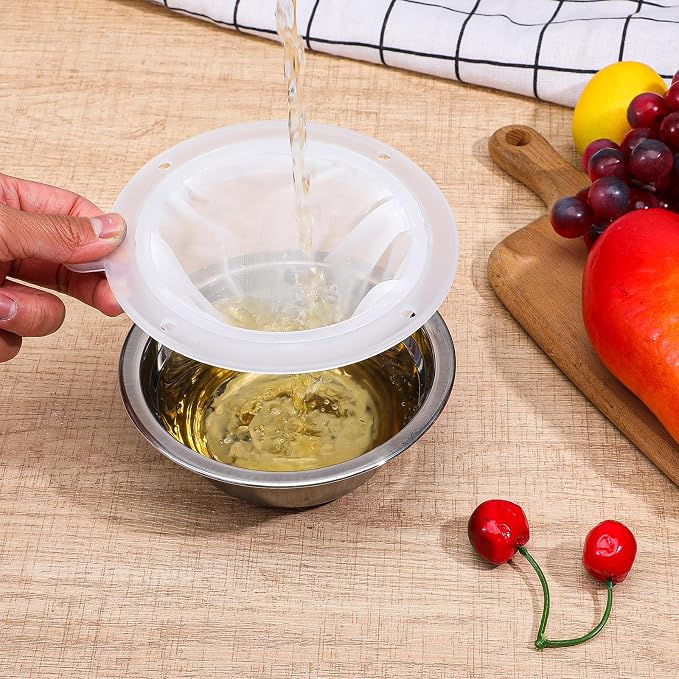 TIESOME 4 Pcs 200 Mesh Food Filter Strainer, Oil Strainer - Image 6