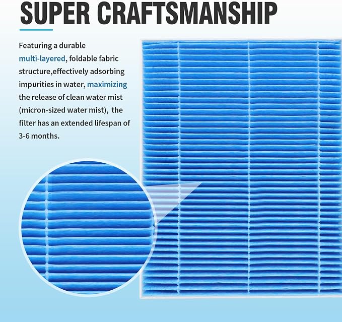 DerBlue 12pcs Wick Replacement Filter and 6pcsTop Fill Humidifier Replacement - Image 3