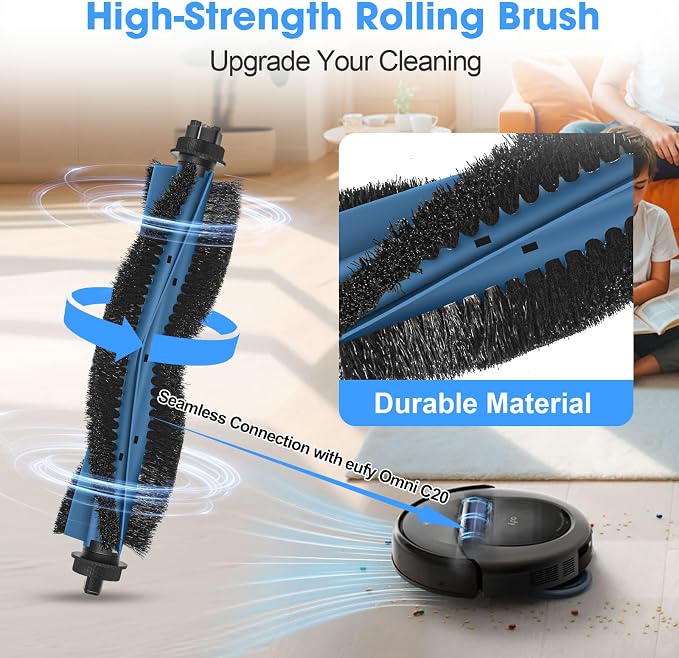 25PCS C20 Replacement Parts for eufy Omni C20 Vacuum Cleaner Includes Main Brush - Image 5