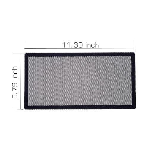 287mm 140mm x 2 PC Fan Dust Mesh Filter 11.3inch x 5.79inch PVC Computer PC - Image 5