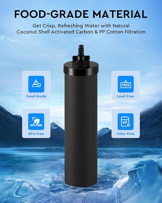 CO-Z Water Filter Replacements, 2 Activated Carbon Water Filters - Image 3