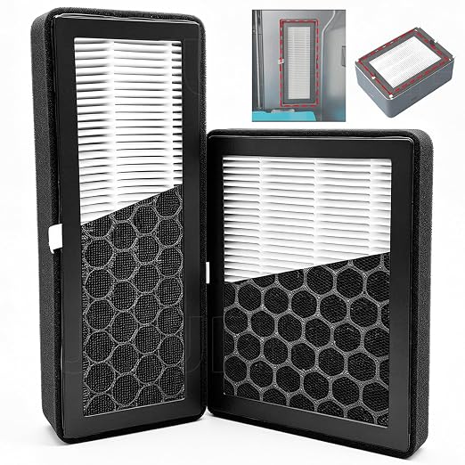 2PK for X2D/P2S Air Filter -1xExhaust Fan Filter + 1xChamber Filter for Bambu by Wefuit