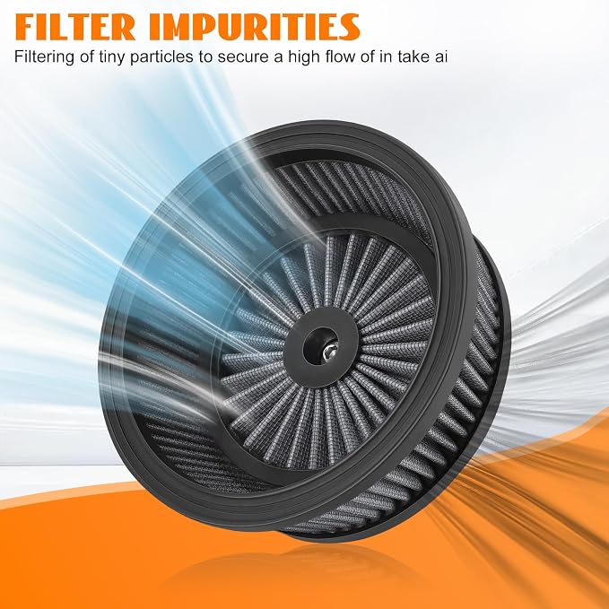 High Flow Air Cleaner Intake Filter Kit Air Filters Cover - Image 4