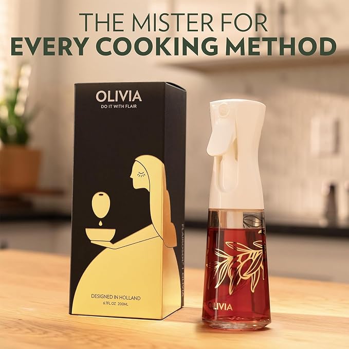 FLAIROSOL OLIVIA Oil Sprayer for Cooking, 200ml Glass Olive Oil Sprayer - Image 2