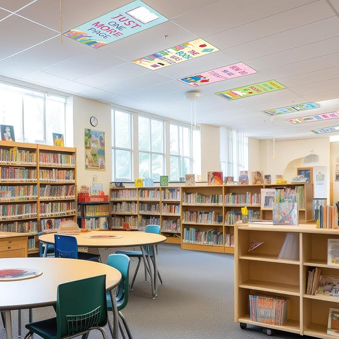 6 Pcs Colored Reading Fluorescent Light Covers - Image 7