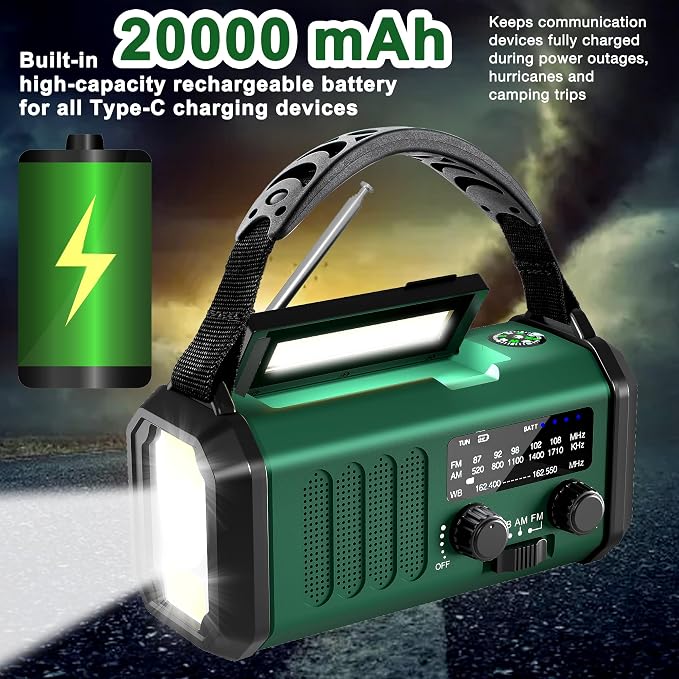 Emergency Radio-NOAA Weather Radio 20000mAh/74000mWh - Image 6