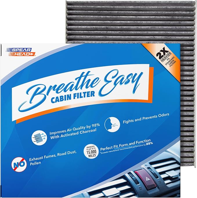 Spearhead Odor Defense Breathe Easy AC & Heater Cabin Filter | Fits 2010 Santa by SPEARHEAD