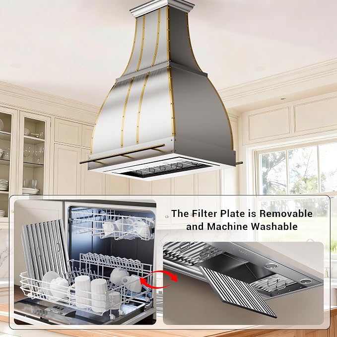 CHETTO C Stainless Steel Range Hood Cover - Image 4