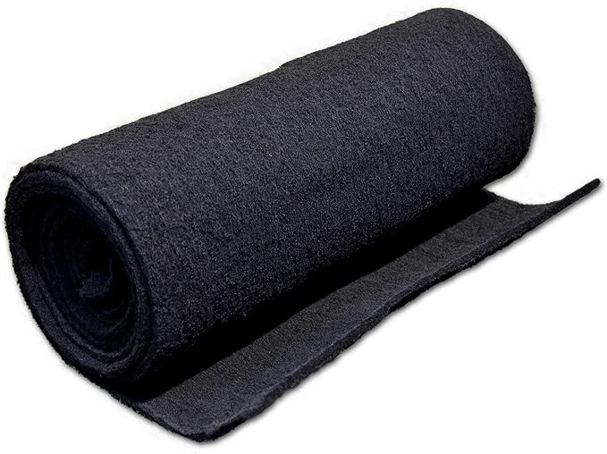 Carbon Fine Filter Media, 3/8" Thick, Ponds or Water Gardens, Made in USA by TheFilterPro