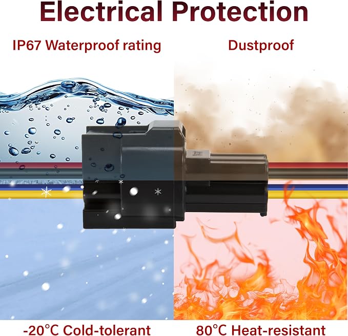 5PCS 4 Pin Waterproof Electrical Connectors, 16 AWG 4 Pin Connector, Male - Image 4