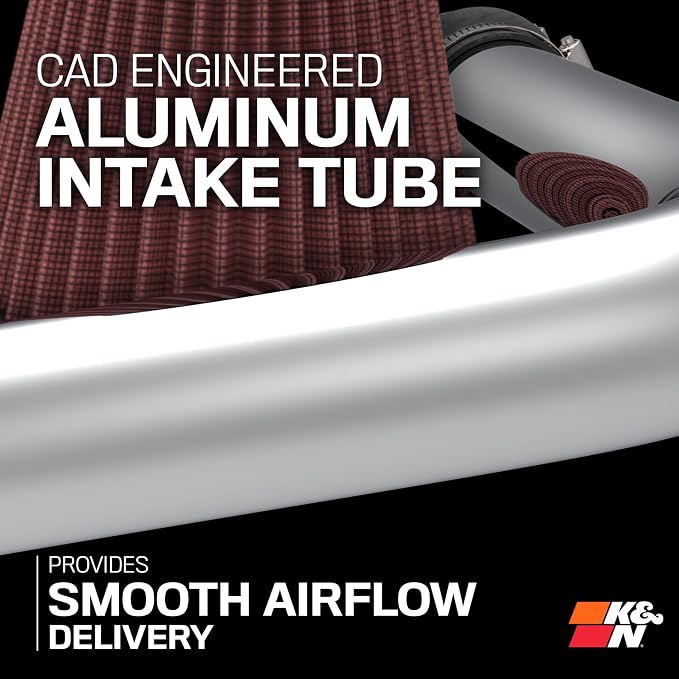 K&N Cold Air Intake System: High-Flow Air Filter, Increase Performance & - Image 5