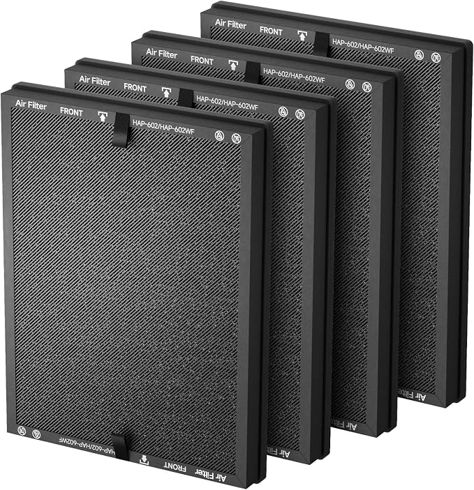 4 Packs HAP602 Replacement Filter Compatible by FCFMY