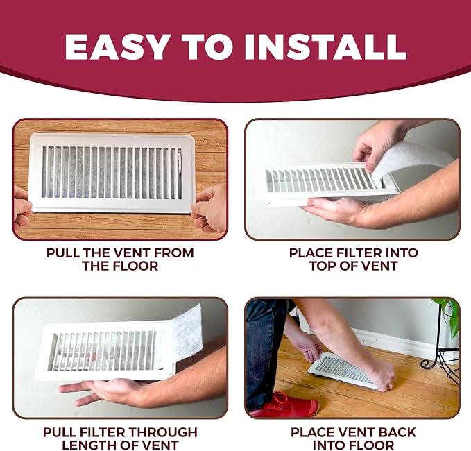 NORTHWEST ENTERPRISES Vent Filters, 24 Floor Vent Register Filters - Image 3