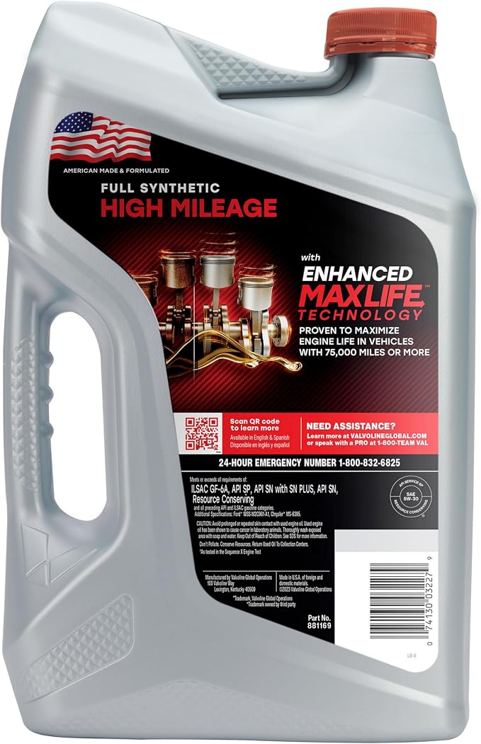 Valvoline Full Synthetic High Mileage - Image 3