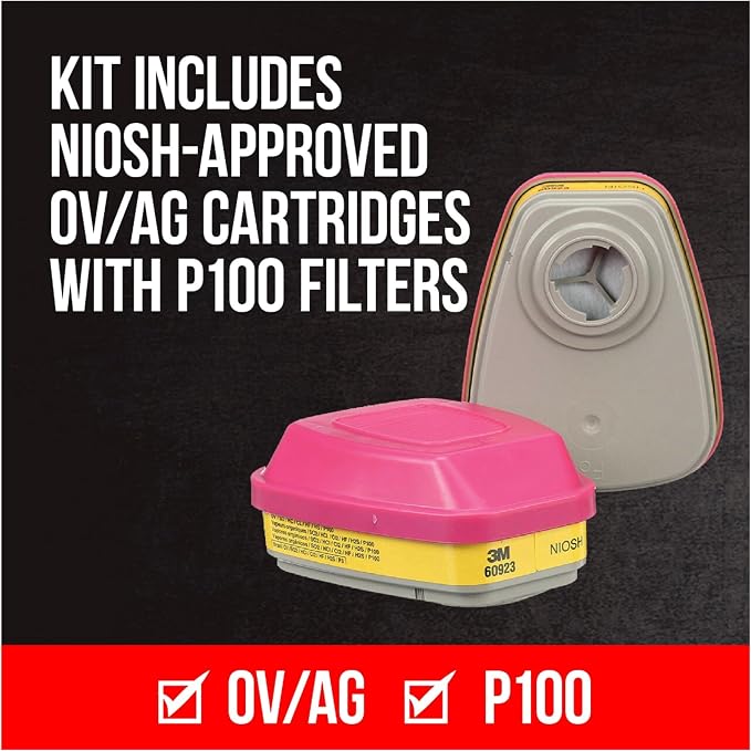 3M - 65023QLHA1-C Pro MultiPurpose Respirator - Image 4