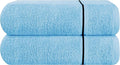 MyOwn Cotton 2 Pack Oversized Bath Towel Set 28x55 inches, Large Bath Towels, Ultra Absorbant Compact Quickdry & Lightweight Towel, Ideal for Gym Travel Camp Pool - Sky Blue
