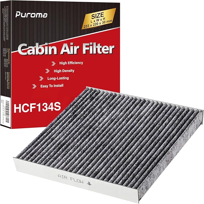 Puroma Cabin Air Filter with Activated Carbon, Replacement by Puroma