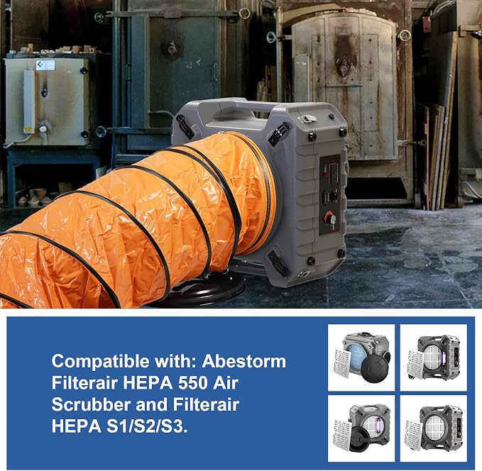Abestorm 16" PVC Flexible Duct Hose - Image 2