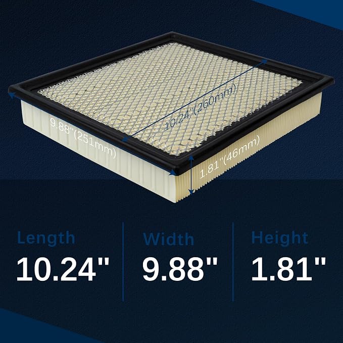CA10262 Engine Air Filter for 2007-2024 Ford Expedition, - Image 3