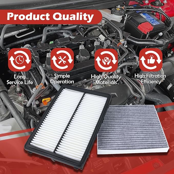 28113-A9100 Engine Air Filter and 97133-S8000 Cabin Air Filter kit Compatible - Image 5