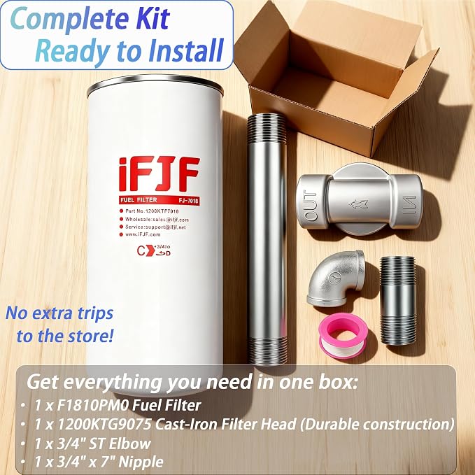 iFJF 1200KTF7018 Fuel Filter Spin-on Particulate Replacement - Image 8