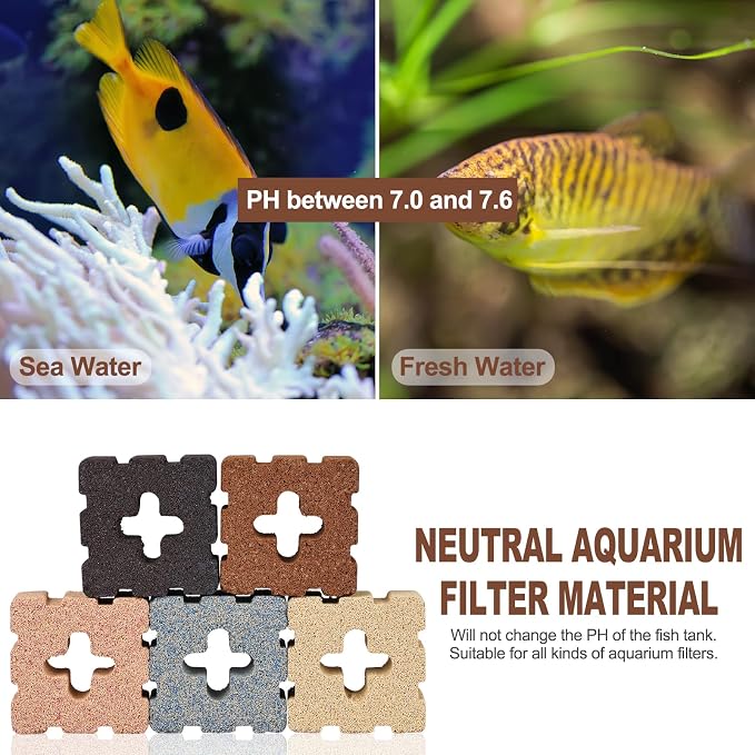 RealPlus Aquarium Filter Media 40pcs Bio Ceramic Brick - Image 7